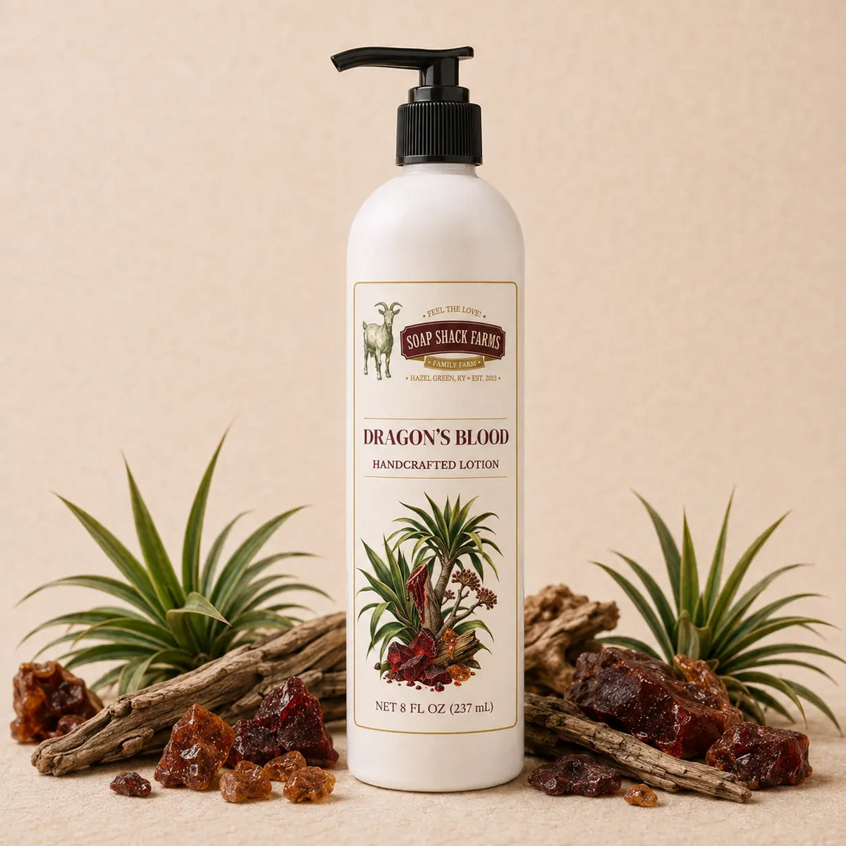Cherry Almond handcrafted body lotion with cherries, almonds and blossoms